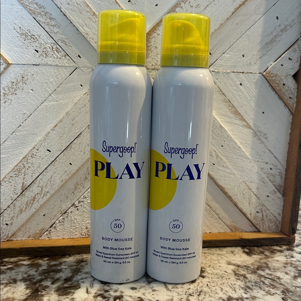 Supergoop! PLAY Body Mousse SPF 50 bundle of 2 ☀️☀️☀️